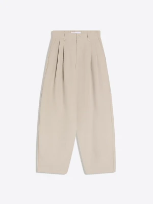 Bershka Spodnie O Kroju Super Baggy Tailoring Mężczyzna Popielaty