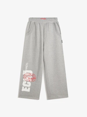 Bershka Spodnie Z Dzianiny Dresowej Ecko Unltd O Kroju Super Baggy Mężczyzna Szary