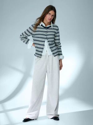 Bershka Spodnie Z Dzianiny Dresowej Kobieta Szary