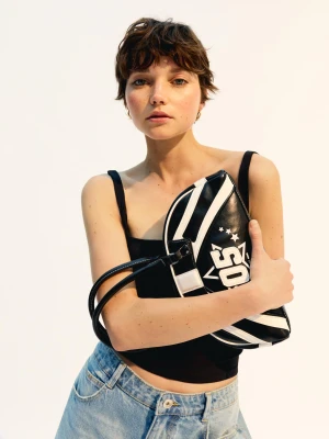Bershka Sportowa Torba Bowling Kobieta Czarny