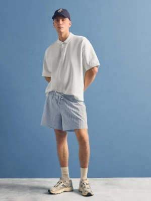 Bershka Strój Kąpielowy Boxy Mężczyzna Zielony