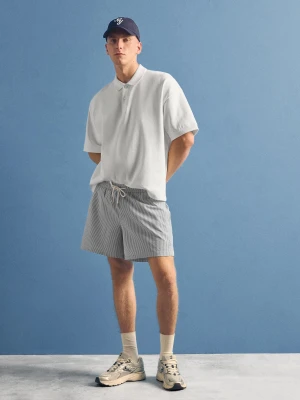 Bershka Strój Kąpielowy Boxy Mężczyzna Zielony