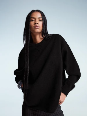 Bershka Sweter Oversize Kobieta Czarny