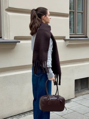 Bershka Szalik Gładki Kobieta Brązowy