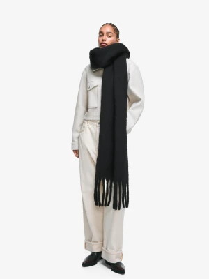 Bershka Szalik Gładki Kobieta Czarny