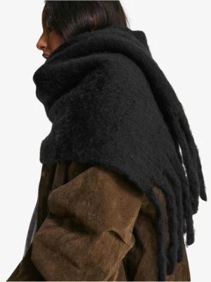 Bershka Szalik Gładki Kobieta Czarny