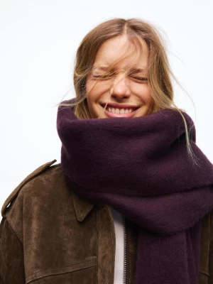 Bershka Szalik Gładki Kobieta Fioletowy