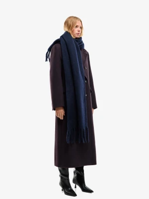 Bershka Szalik Gładki Kobieta Granatowy