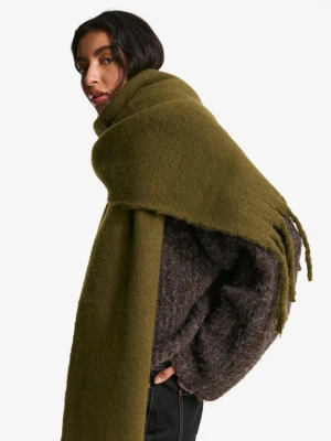 Bershka Szalik Gładki Kobieta Khaki