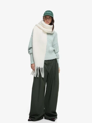 Bershka Szalik Gładki Kobieta Kremowy