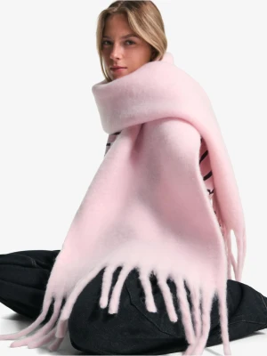 Bershka Szalik Gładki Kobieta Różowy