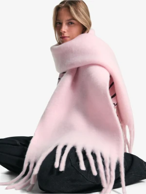 Bershka Szalik Gładki Kobieta Różowy