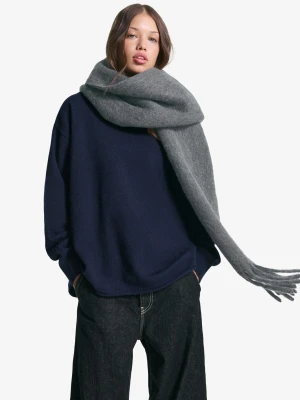 Bershka Szalik Gładki Kobieta Szary