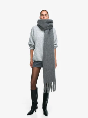 Bershka Szalik Gładki Kobieta Szary