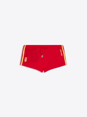 Bershka Szorty Mini Fifa World Cup Kobieta Czerwony