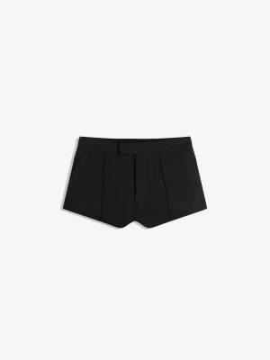 Bershka Szorty Mini Kobieta Czarny