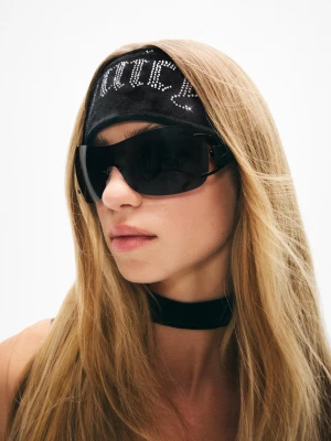 Bershka Taśma Do Włosów Juicy Couture X Bershka Kobieta Czarny