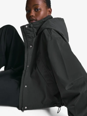 Bershka Techniczna Kurtka Wodoodporna I Wiatroszczelna Kobieta Czarny