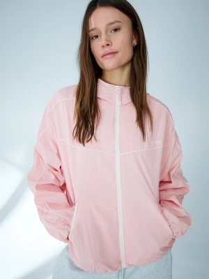 Bershka Techniczna Kurtka Z Kapturem Kobieta Różowy