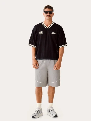 Bershka Techniczne Bermudy Skaterskie Mężczyzna Szary