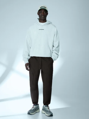 Bershka Techniczne Spodnie Cargo O Kroju Slim Mężczyzna Czarny