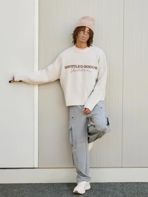 Bershka Techniczne Spodnie O Kroju Baggy Cargo Mężczyzna Ciemnoszary
