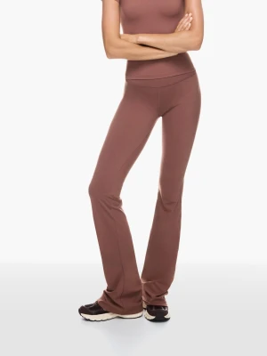 Bershka Techniczne Spodnie O Kroju Flare Kobieta Pomarańczowy