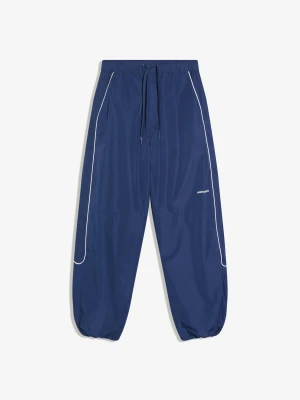 Bershka Techniczne Spodnie O Kroju Superbaggy Mężczyzna Granatowy