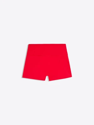 Bershka Szorty Z Tkaniny Technicznej Oddychające I Szybkoschnące Kobieta Czerwony