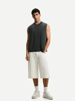 Zdjęcie produktu Bershka Top Bez Rękawów Mężczyzna Czarny