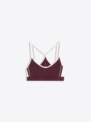 Bershka Top Z Tkanina Techniczna Kontrast Transpirable & Secado Rápido Kobieta Fioletowy