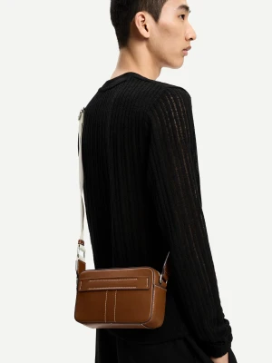 Bershka Torba Crossbody Mężczyzna Skórzany
