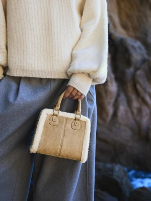 Bershka Torba Dwustronna Kobieta Wielbłądzi