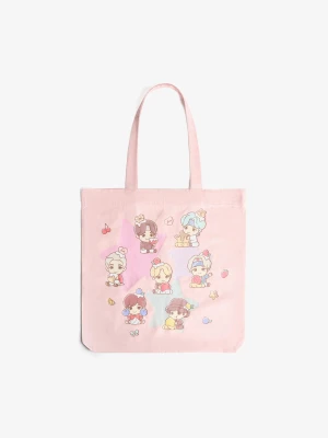 Bershka Torba Shopper Tinytan Kobieta Różowy