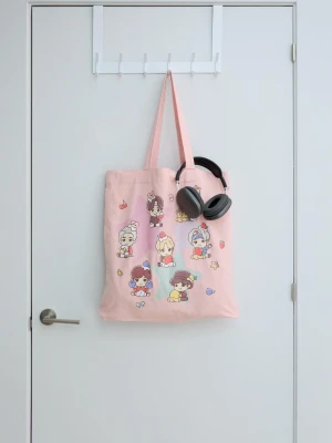 Bershka Torba Shopper Tinytan Kobieta Różowy