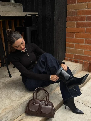 Bershka Torba Typu Bowling Kobieta Brązowy