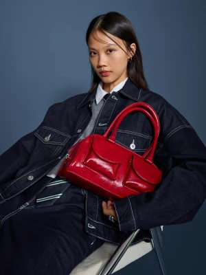 Bershka Torba Typu Bowling Kobieta Czerwony