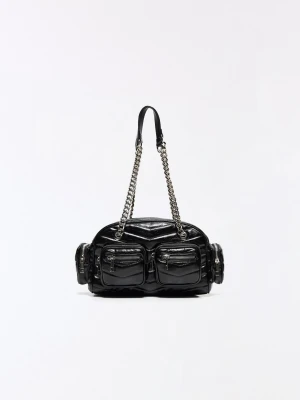Bershka Torba Typu Bowling Z Kieszeniami Kobieta Czarny