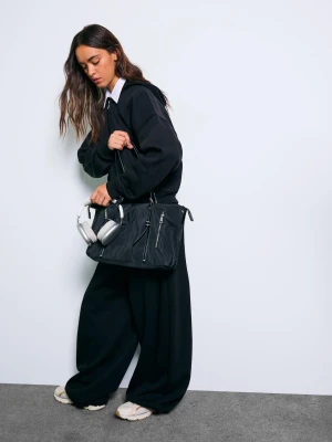 Bershka Torba Typu Shopper Kobieta Czarny