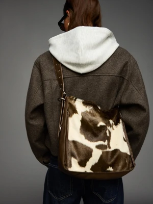 Bershka Torebka Z Efektem Skóry Kobieta Brązowy