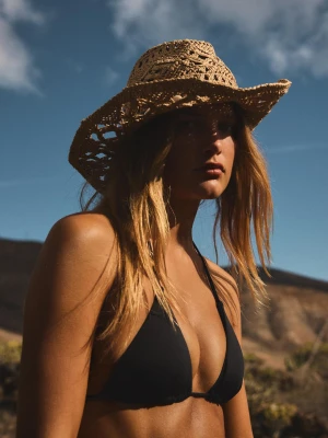 Bershka Trójkątny Biustonosz Od Bikini Kobieta Czarny