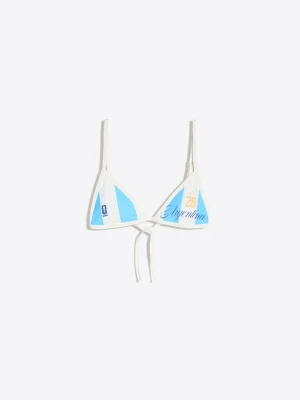 Bershka Trójkątny Top Od Bikini Fifa World Cup Kobieta Niebieski