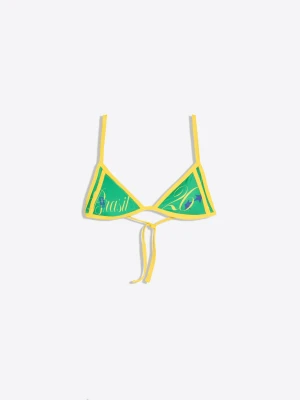 Bershka Trójkątny Top Od Bikini Fifa World Cup Kobieta Zielony