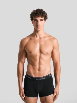 Bershka Trójpak Bokserek Mężczyzna Szary