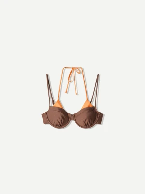 Bershka Warstwowa Góra Od Bikini Kobieta Pomarańczowy