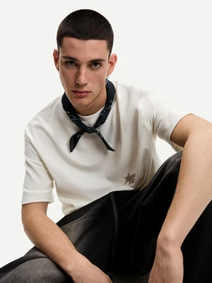 Bershka Wzorzysta Chustka Mężczyzna Czarny