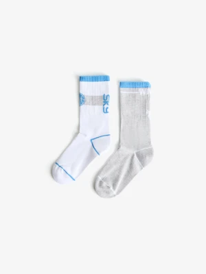 Bershka Zestaw 2 Par Skarpet Wnba Kobieta Szary