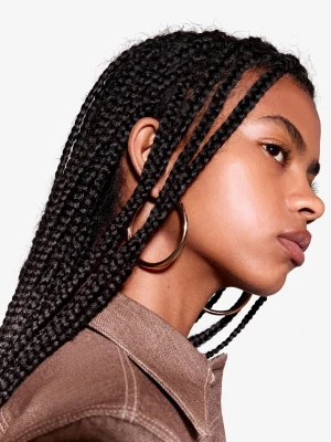 Bershka Zestaw 3 Kolczyków Kół Kobieta Złoty