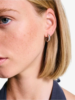 Bershka Zestaw 9 Kolczyków Kobieta Srebrny