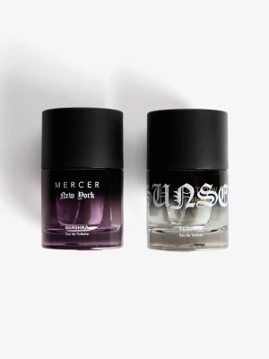 Bershka Zestaw Mercer 50 Ml I Sunset Downtown 50 Ml Mężczyzna Czarny